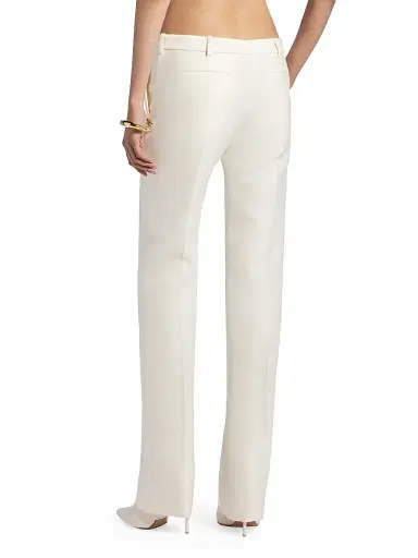 Balenciaga Women's Slim Tailored Pants - Ivory - Size 4 | Thumbnail 4 Balenciaga Women's Slim Tailored Pants - Ivory - Size 4 | Thumbnail 4