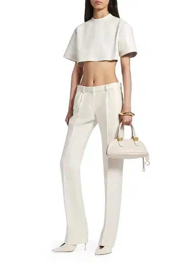 Balenciaga Women's Slim Tailored Pants - Ivory - Size 4 | Thumbnail 6 Balenciaga Women's Slim Tailored Pants - Ivory - Size 4 | Thumbnail 6