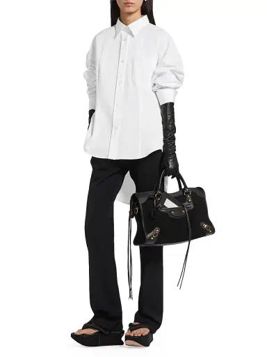Balenciaga Women's Classic Shirt - White | Thumbnail 6 Balenciaga Women's Classic Shirt - White | Thumbnail 6