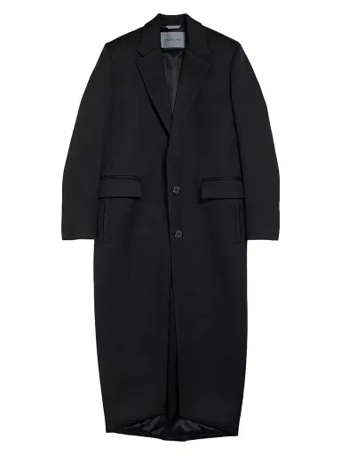 Balenciaga Women's Long Sack Coat - Black | Thumbnail 1 Balenciaga Women's Long Sack Coat - Black | Thumbnail 1