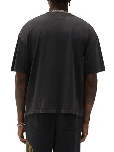 Represent Men's Owners Cotton Crewneck Crop T-Shirt - Faded Black - Size XXL | Thumbnail 5 Represent Men's Owners Cotton Crewneck Crop T-Shirt - Faded Black - Size XXL | Thumbnail 5