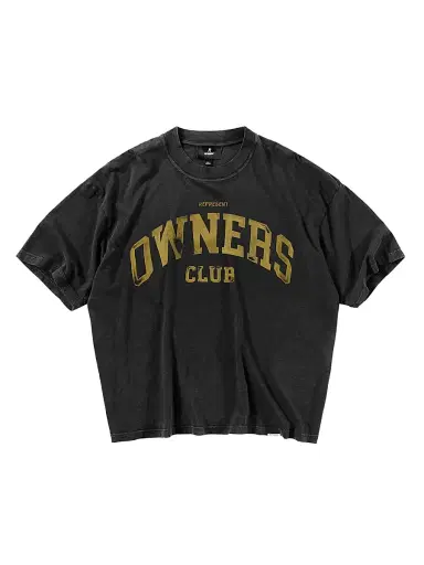 Represent Men's Owners Cotton Crewneck Crop T-Shirt - Faded Black - Size XXL | Thumbnail 1 Represent Men's Owners Cotton Crewneck Crop T-Shirt - Faded Black - Size XXL | Thumbnail 1