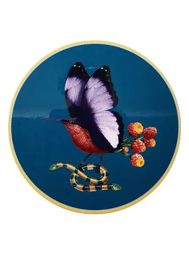 La DoubleJ Disk Placemat - Navy | Thumbnail 1 La DoubleJ Disk Placemat - Navy | Thumbnail 1