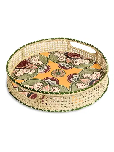 La DoubleJ Disk Placemats Set of 2 - Saffron | Thumbnail 2 La DoubleJ Disk Placemats Set of 2 - Saffron | Thumbnail 2