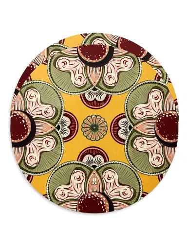 La DoubleJ Disk Placemats Set of 2 - Saffron | Thumbnail 1 La DoubleJ Disk Placemats Set of 2 - Saffron | Thumbnail 1
