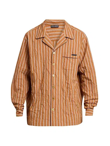 Dolce & Gabbana Men's Striped Crinkle Shirt - Rigato | Thumbnail 1 Dolce & Gabbana Men's Striped Crinkle Shirt - Rigato | Thumbnail 1