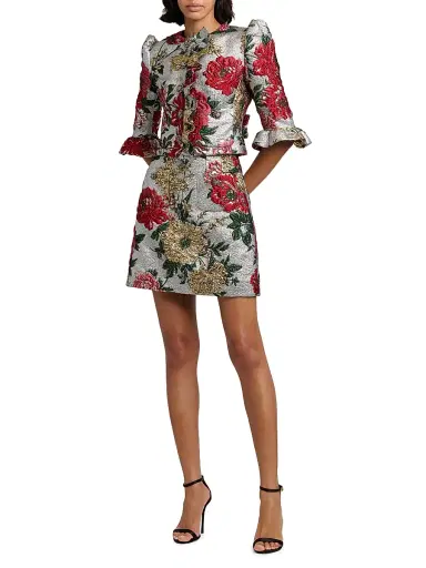 Dolce & Gabbana Women's Floral Brocade Miniskirt - Jacquard | Thumbnail 2 Dolce & Gabbana Women's Floral Brocade Miniskirt - Jacquard | Thumbnail 2