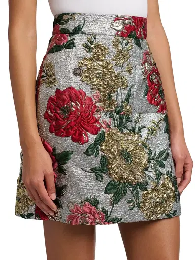 Dolce & Gabbana Women's Floral Brocade Miniskirt - Jacquard | Thumbnail 6 Dolce & Gabbana Women's Floral Brocade Miniskirt - Jacquard | Thumbnail 6