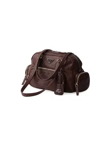 Prada Women's Leather Top Handle Bag - Brown | Thumbnail 5 Prada Women's Leather Top Handle Bag - Brown | Thumbnail 5