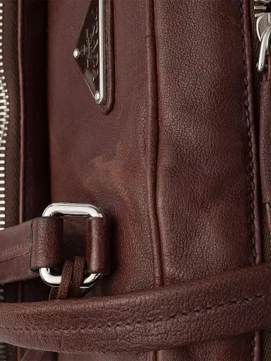 Prada Women's Leather Top Handle Bag - Brown | Thumbnail 8 Prada Women's Leather Top Handle Bag - Brown | Thumbnail 8