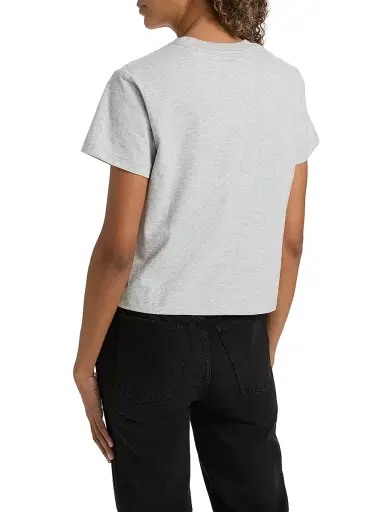 Ksubi Women's Plaid Logo Shrunken T-Shirt - Grey | Thumbnail 5 Ksubi Women's Plaid Logo Shrunken T-Shirt - Grey | Thumbnail 5