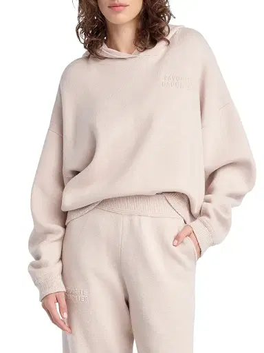Favorite Daughter Women's The Fatigue Sisters Cropped Hoodie - Blush Pink - Size XS | Thumbnail 2 Favorite Daughter Women's The Fatigue Sisters Cropped Hoodie - Blush Pink - Size XS | Thumbnail 2
