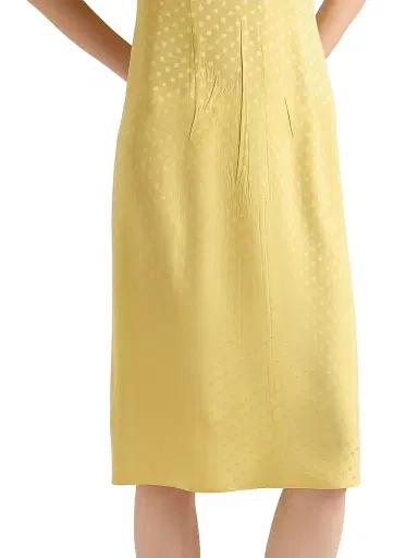 Prada Women's Polka-Dot Satin Dress - Yellow - Size 10 | Thumbnail 4 Prada Women's Polka-Dot Satin Dress - Yellow - Size 10 | Thumbnail 4