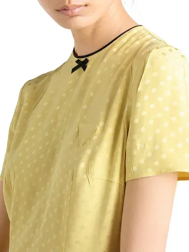 Prada Women's Polka-Dot Satin Dress - Yellow - Size 10 | Thumbnail 6 Prada Women's Polka-Dot Satin Dress - Yellow - Size 10 | Thumbnail 6
