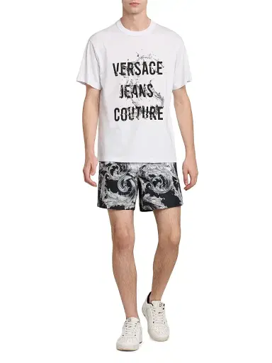 Versace Jeans Couture Men's Logo Wave T-Shirt - White - Size XS | Thumbnail 2 Versace Jeans Couture Men's Logo Wave T-Shirt - White - Size XS | Thumbnail 2