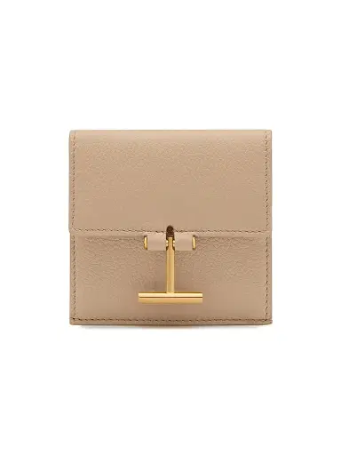 Tom Ford Women's Tara Logo Leather Card Holder | Thumbnail 1 Tom Ford Women's Tara Logo Leather Card Holder | Thumbnail 1