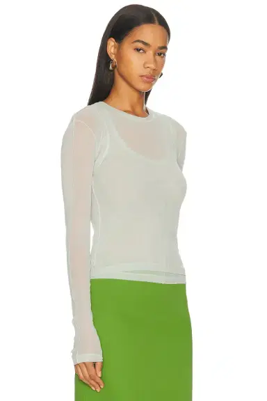 Helmut Lang Mesh Layered Long Sleeve Top | Thumbnail 2 Helmut Lang Mesh Layered Long Sleeve Top | Thumbnail 2