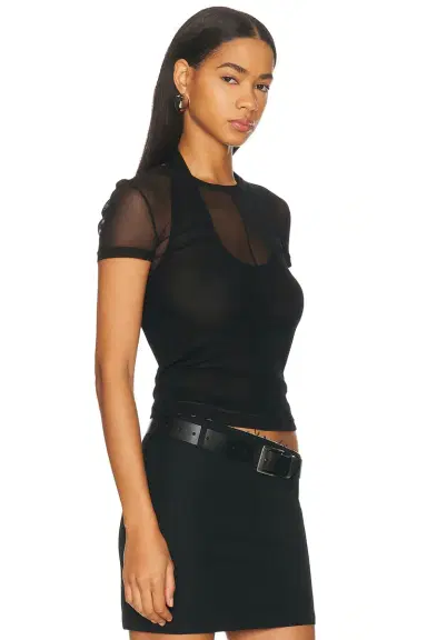 Helmut Lang Mesh Layered Tee | Thumbnail 2 Helmut Lang Mesh Layered Tee | Thumbnail 2