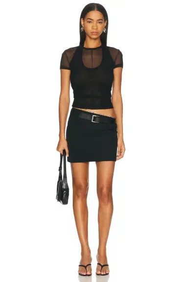 Helmut Lang Mesh Layered Tee | Thumbnail 4 Helmut Lang Mesh Layered Tee | Thumbnail 4