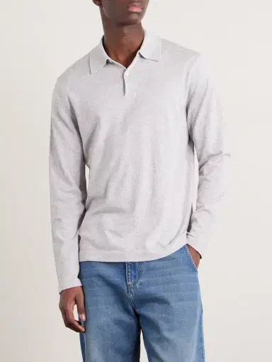 Hartford Cotton and Cashmere-Blend Polo Shirt - Men | Thumbnail 3 Hartford Cotton and Cashmere-Blend Polo Shirt - Men | Thumbnail 3