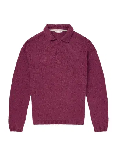 A Kind Of Guise Marabou Organic Cotton-Bouclé Polo Sweater - Men | Thumbnail 1 A Kind Of Guise Marabou Organic Cotton-Bouclé Polo Sweater - Men | Thumbnail 1