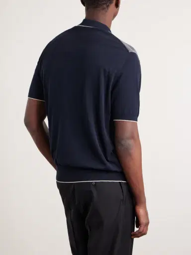 Hartford Jacquard-Knit Cotton Polo Shirt - Men | Thumbnail 4 Hartford Jacquard-Knit Cotton Polo Shirt - Men | Thumbnail 4