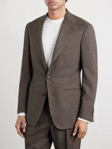 Saman Amel Slim-Fit Wool, Silk and Linen-Blend Suit Jacket - Men | Thumbnail 3 Saman Amel Slim-Fit Wool, Silk and Linen-Blend Suit Jacket - Men | Thumbnail 3