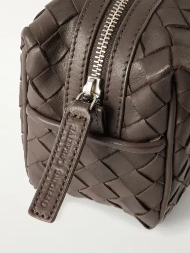 Officine Creative Armour 014 Woven Leather Wash Bag - Men | Thumbnail 3 Officine Creative Armour 014 Woven Leather Wash Bag - Men | Thumbnail 3