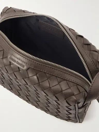 Officine Creative Armour 014 Woven Leather Wash Bag - Men | Thumbnail 4 Officine Creative Armour 014 Woven Leather Wash Bag - Men | Thumbnail 4