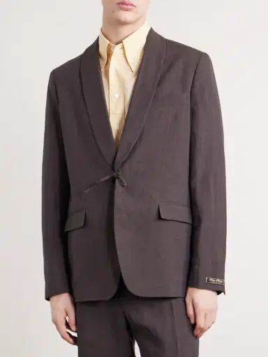 A Kind Of Guise Shinji Shawl-Collar Linen Suit Jacket - Men | Thumbnail 3 A Kind Of Guise Shinji Shawl-Collar Linen Suit Jacket - Men | Thumbnail 3