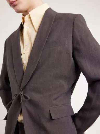 A Kind Of Guise Shinji Shawl-Collar Linen Suit Jacket - Men | Thumbnail 5 A Kind Of Guise Shinji Shawl-Collar Linen Suit Jacket - Men | Thumbnail 5