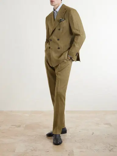Boglioli Wool and Linen-Blend Straight Leg Trousers - Men | Thumbnail 2 Boglioli Wool and Linen-Blend Straight Leg Trousers - Men | Thumbnail 2