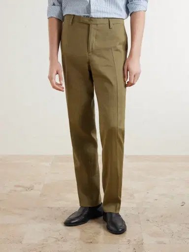 Boglioli Wool and Linen-Blend Straight Leg Trousers - Men | Thumbnail 3 Boglioli Wool and Linen-Blend Straight Leg Trousers - Men | Thumbnail 3