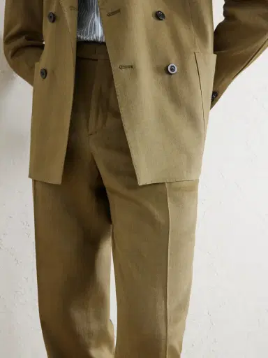 Boglioli Wool and Linen-Blend Straight Leg Trousers - Men | Thumbnail 6 Boglioli Wool and Linen-Blend Straight Leg Trousers - Men | Thumbnail 6
