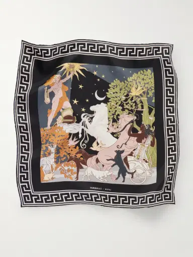 Rubinacci Apollo and Artemis Printed Silk-Satin Scarf - Men | Thumbnail 3 Rubinacci Apollo and Artemis Printed Silk-Satin Scarf - Men | Thumbnail 3