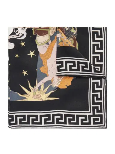Rubinacci Apollo and Artemis Printed Silk-Satin Scarf - Men | Thumbnail 1 Rubinacci Apollo and Artemis Printed Silk-Satin Scarf - Men | Thumbnail 1