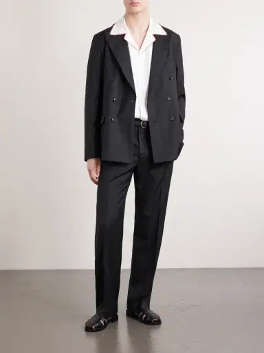 A Kind Of Guise Double-Breasted Checked Virgin Suit Jacket - Men | Thumbnail 2 A Kind Of Guise Double-Breasted Checked Virgin Suit Jacket - Men | Thumbnail 2