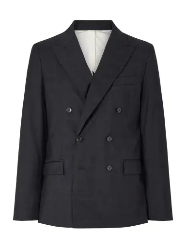 A Kind Of Guise Double-Breasted Checked Virgin Suit Jacket - Men | Thumbnail 1 A Kind Of Guise Double-Breasted Checked Virgin Suit Jacket - Men | Thumbnail 1