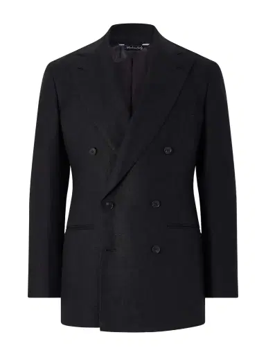 Saman Amel Linen Double-Breasted Suit Jacket - Men | Thumbnail 1 Saman Amel Linen Double-Breasted Suit Jacket - Men | Thumbnail 1