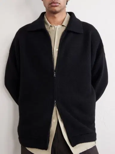 The Elder Statesman Hunter Cashmere Zip-Up Sweater - Men | Thumbnail 5 The Elder Statesman Hunter Cashmere Zip-Up Sweater - Men | Thumbnail 5