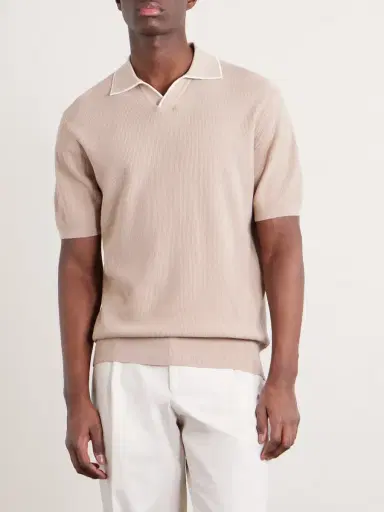 Hartford Open-Collar Cotton-Piqué Polo Shirt - Men | Thumbnail 3 Hartford Open-Collar Cotton-Piqué Polo Shirt - Men | Thumbnail 3