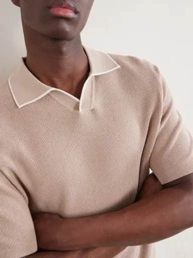 Hartford Open-Collar Cotton-Piqué Polo Shirt - Men | Thumbnail 5 Hartford Open-Collar Cotton-Piqué Polo Shirt - Men | Thumbnail 5