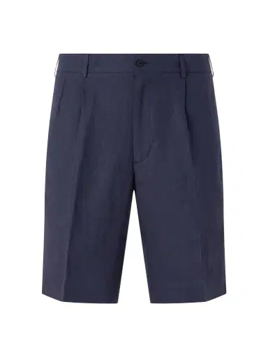Rubinacci Straight-Leg Pleated Linen Shorts - Men | Thumbnail 1 Rubinacci Straight-Leg Pleated Linen Shorts - Men | Thumbnail 1
