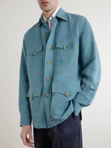 Rubinacci Safari Overshirt - Men | Thumbnail 3 Rubinacci Safari Overshirt - Men | Thumbnail 3