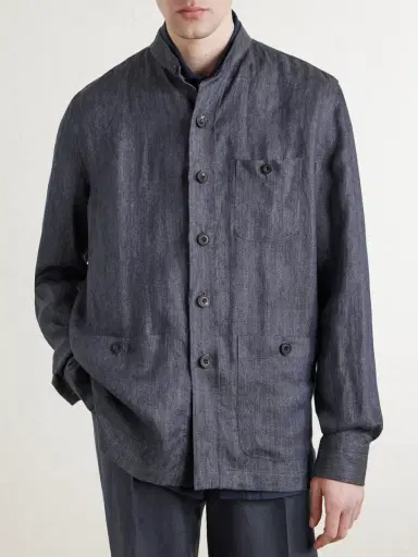 Rubinacci Safari Linen Jacket - Men | Thumbnail 3 Rubinacci Safari Linen Jacket - Men | Thumbnail 3