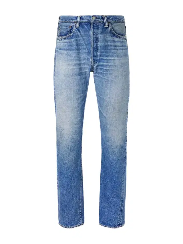 Dartford 1341-1101 Straight-Leg Distressed Selvedge Jeans - Men Dartford 1341-1101 Straight-Leg Distressed Selvedge Jeans - Men