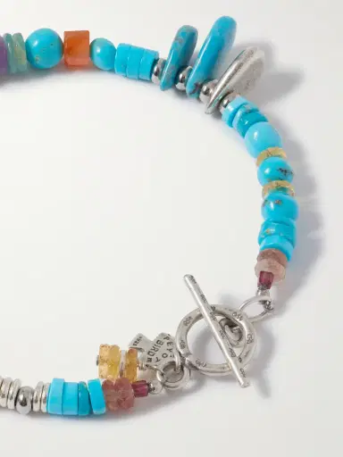 Peyote Bird Playa Sterling Silver Multi-Stone Beaded Bracelet - Men | Thumbnail 3 Peyote Bird Playa Sterling Silver Multi-Stone Beaded Bracelet - Men | Thumbnail 3