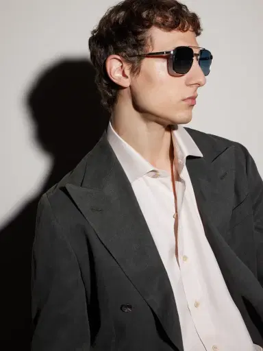 Cartier Eyewear Santos de Cartier Aviator-Style Silver-Tone Sunglasses - Men | Thumbnail 2 Cartier Eyewear Santos de Cartier Aviator-Style Silver-Tone Sunglasses - Men | Thumbnail 2
