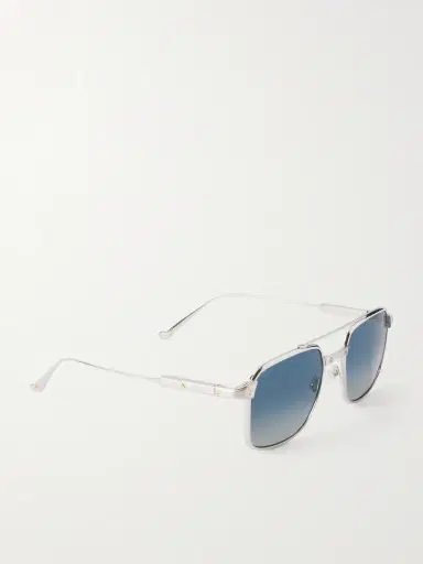 Cartier Eyewear Santos de Cartier Aviator-Style Silver-Tone Sunglasses - Men | Thumbnail 4 Cartier Eyewear Santos de Cartier Aviator-Style Silver-Tone Sunglasses - Men | Thumbnail 4