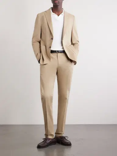Slowear Tapered Stretch-Cotton Trousers - Men | Thumbnail 2 Slowear Tapered Stretch-Cotton Trousers - Men | Thumbnail 2